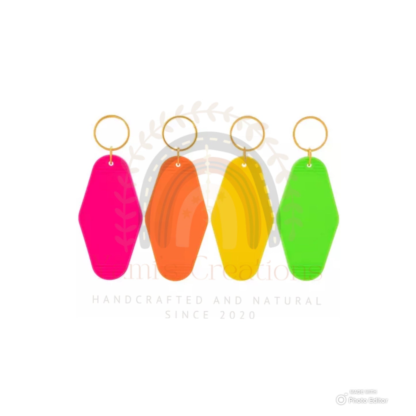 Llaveros Estilo Motel - Varios Colores