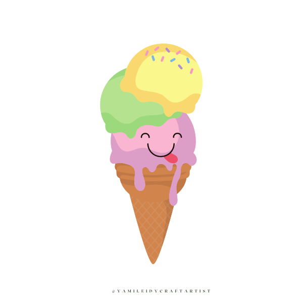 Ice Cream - Sticker - 1.5"