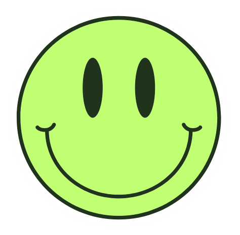 Happy Face - Sticker -1.5"