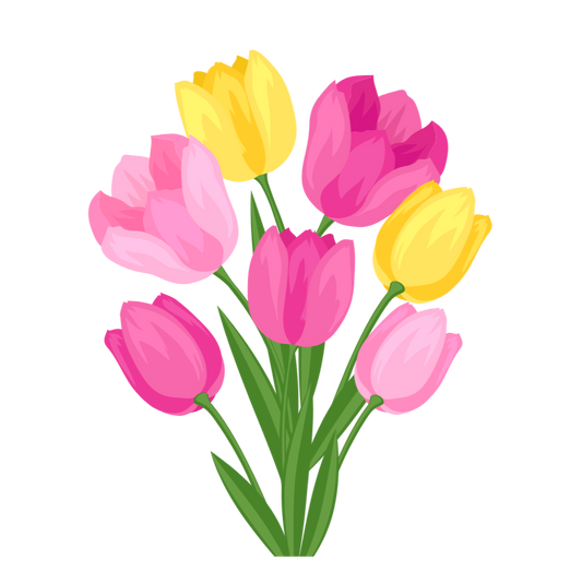 Tulipanes - Sticker - 3"